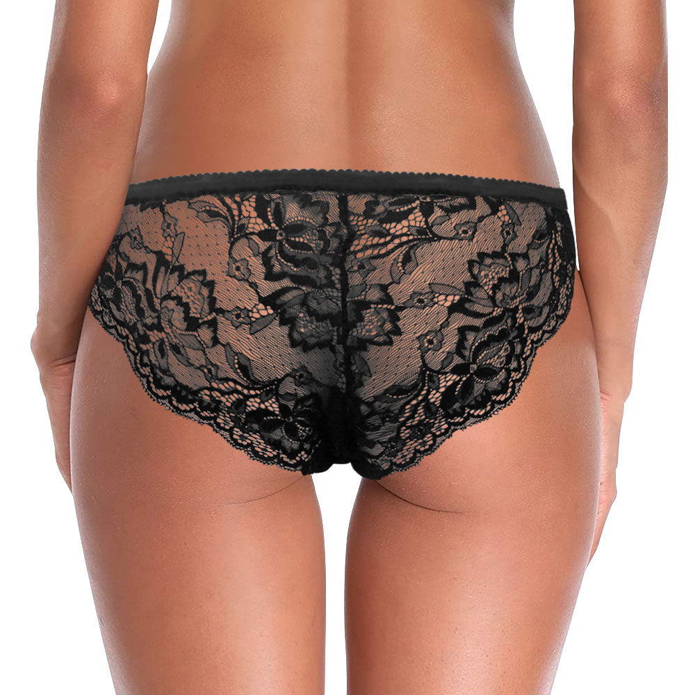 Custom Women Lace Panty Face Sexy Panties - I Licked It So It's Mine