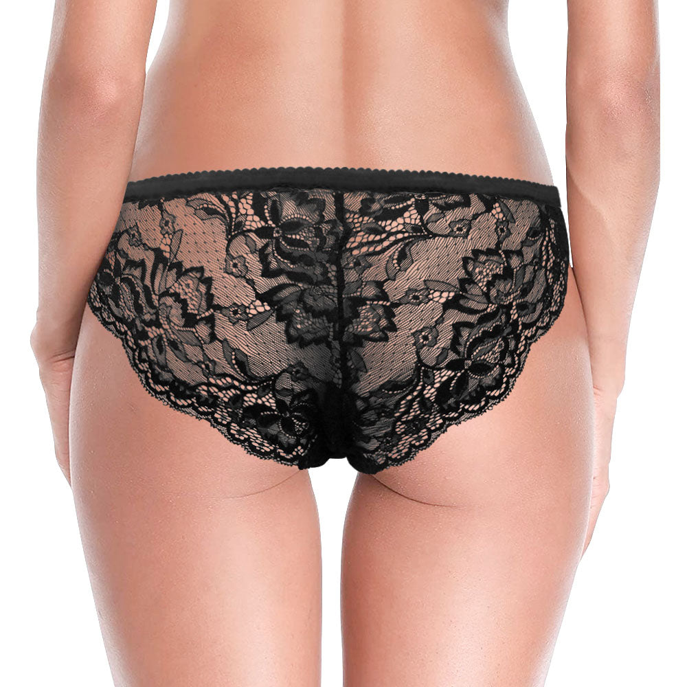 Custom Women Lace Panty Face Sexy Panties Women's Underwear - I Do What Daddy Wants