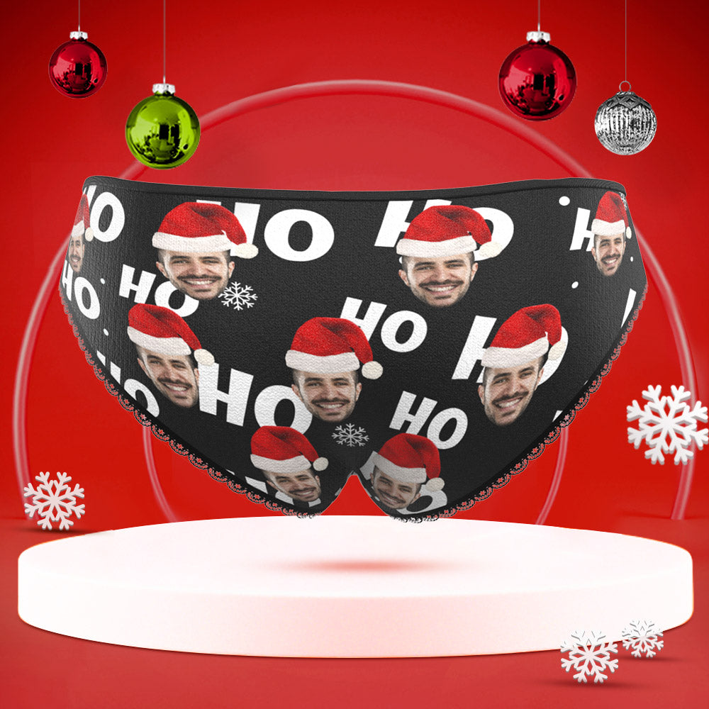 Custom Face Underwear Personalised Women High-Cut Briefs Panties Christmas Gift - HO