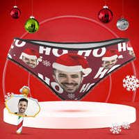 Custom Face Underwear Personalised Women High-Cut Briefs Panties Christmas Gift - HO