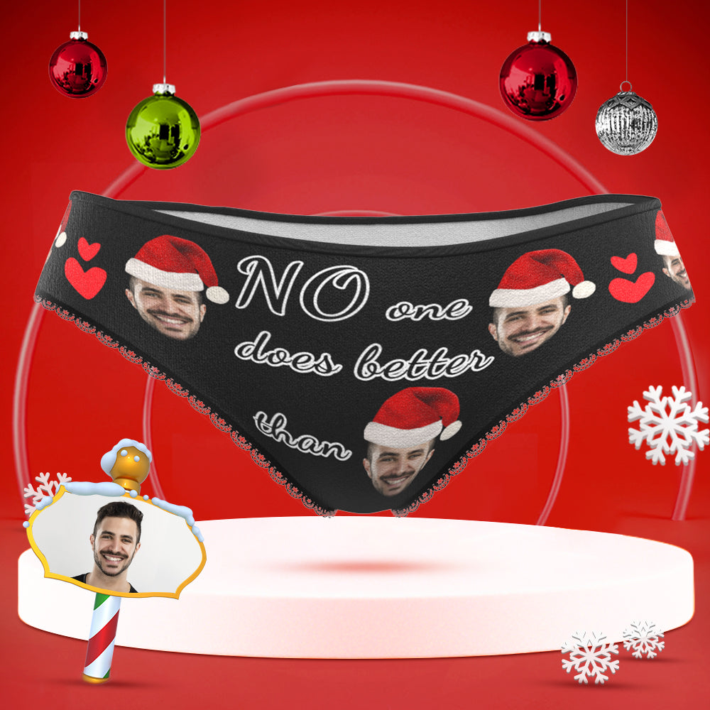 Custom Face Underwear Personalised Women High-Cut Briefs Panties Christmas Gift - No One Does Better Than