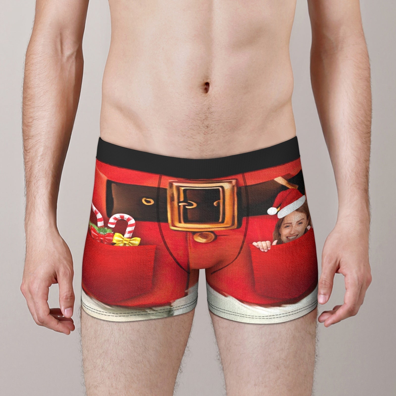 Custom Girlfriend Face Boxer Briefs Funny Christmas Boxers Shorts for Men