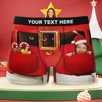 Custom Girlfriend Face Boxer Briefs Funny Christmas Boxers Shorts for Men