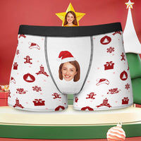 Custom Girlfriend Face Boxer Briefs Funny Personalised Face Underwear Christmas Gift