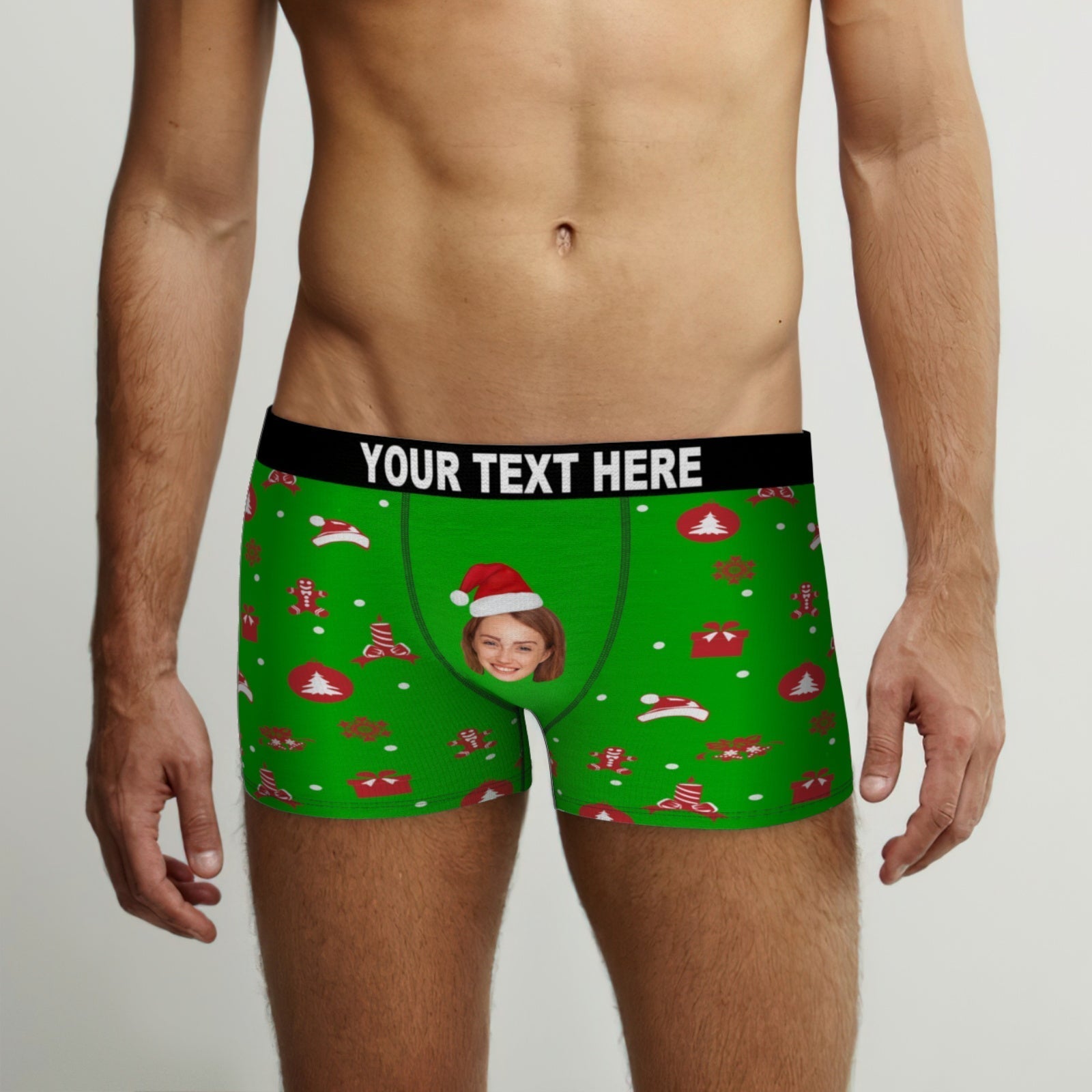 Custom Girlfriend Face Boxer Briefs Funny Personalised Face Underwear Christmas Gift