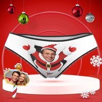 Women's Custom Face Boxer With Boyfriend Photo Open Arms Christmas Gift