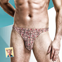 Custom Face Mash Men's Thong Face Men's Briefs