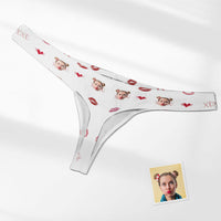 Custom Face Kiss And Love Men's Thong XOXO Men's Briefs