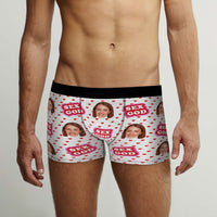 Custom Face Boxers Briefs Personalised Men's Shorts With Photo - Sex God