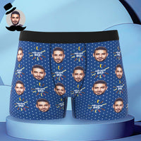 Custom Face Boxers Briefs Personalised Men's Shorts With Photo - For Awesome Dad