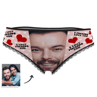 Custom Face Women's Panties I Fucking Love You