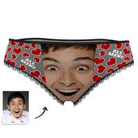 Custom Face Women's Panties All Mine Heart