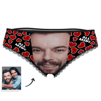 Custom Face Women's Panties All Mine Heart