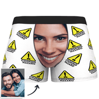 Custom Face Boxer Shorts Choking Hazard