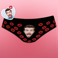 Custom Face Funny Women's Panties Lip Print