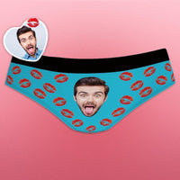 Custom Face Funny Women's Panties Lip Print