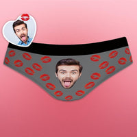 Custom Face Funny Women's Panties Lip Print