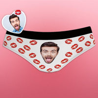 Custom Face Funny Women's Panties Lip Print