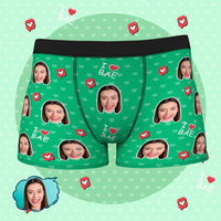 Custom Face Boxer Shorts - I LOVE BAE