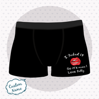 Custom Men Name Boxer - Licked It It is Mine!