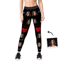 Women's Yoga gym pants Custom Face Leggings