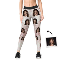 Women's Yoga gym pants Custom Face Leggings