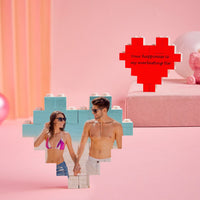 Custom Spotify Code Building Brick Personalized Photo Block Heart Shape