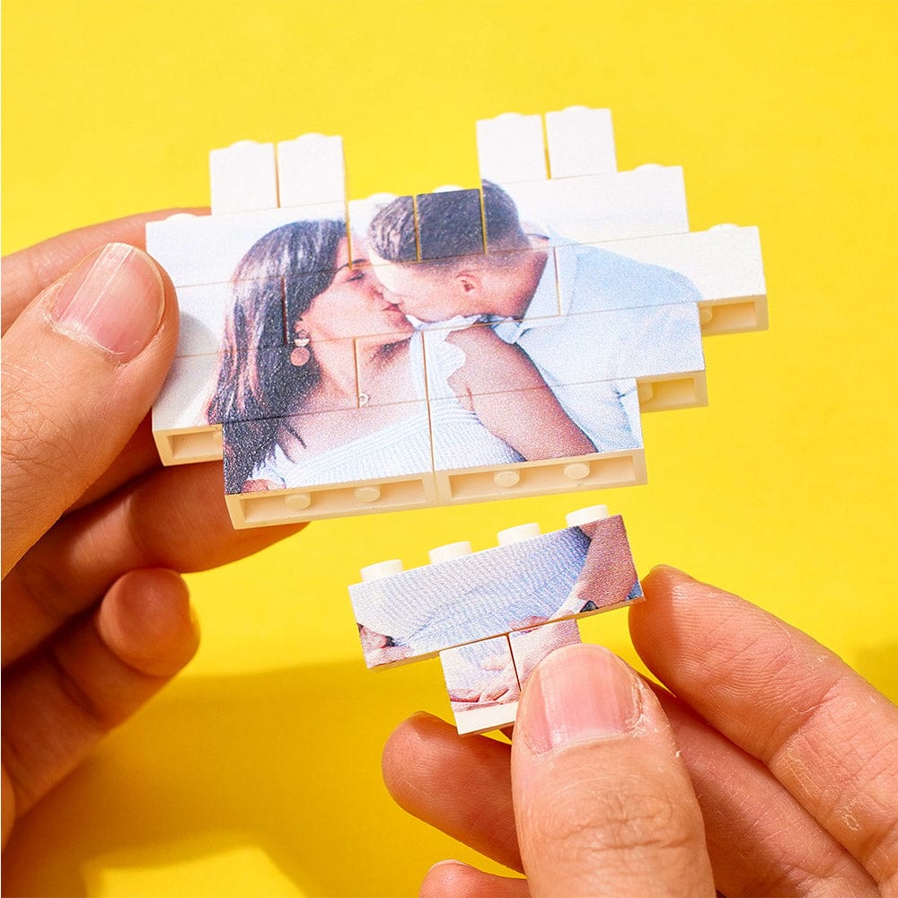 Custom Spotify Code Building Brick Personalized Photo Block Heart Shape