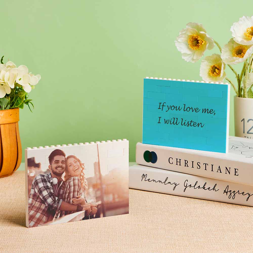 Spotify Personalized Building Brick Photo Block Frame