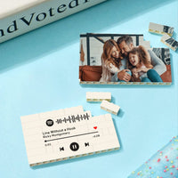 Personalized Spotify Code Custom Building Brick Photo Block Frame