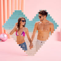 Custom Spotify Code Building Brick Personalized Photo Block Heart Shape