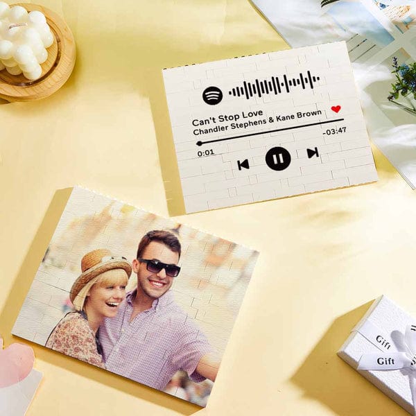 Spotify Personalized Building Brick Photo Block Frame