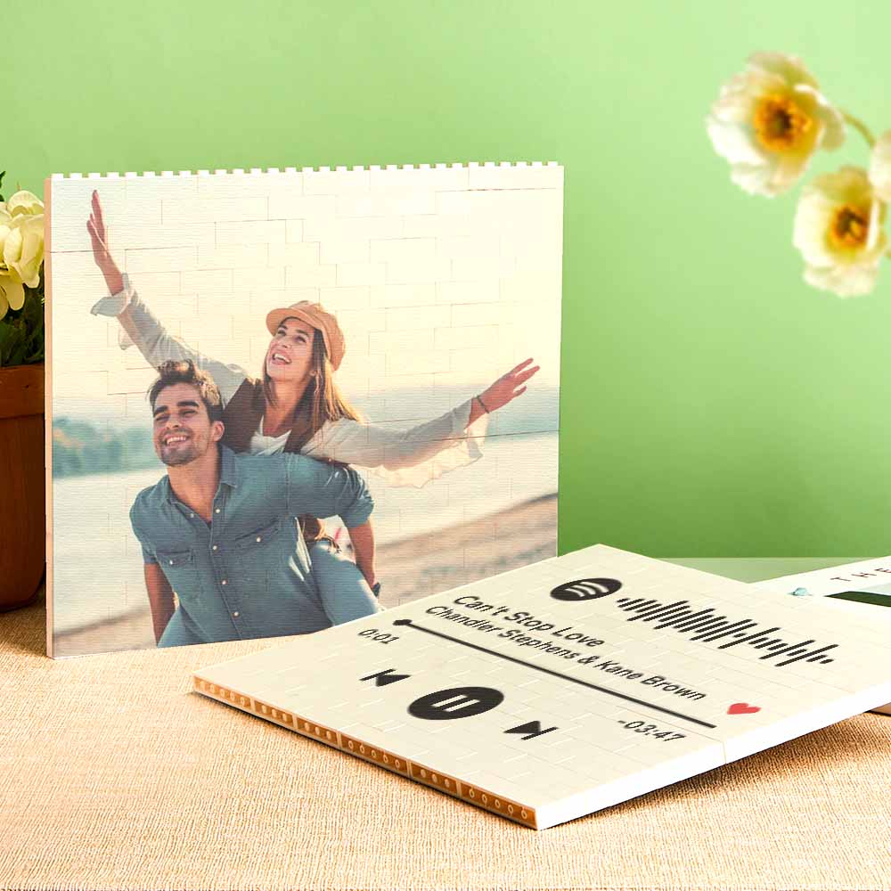 Spotify Personalized Building Brick Photo Block Frame