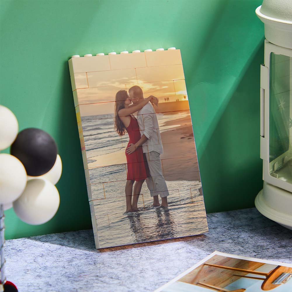 Christmas Gifts Personalized Brick Rectangle Building Photo Block Spotify Code Custom Text Frame