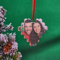 Christmas Gifts Christmas Ornament Personalized Building Brick Custom Spotify Code Heart Photo Block