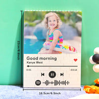 Personalised Photo Building Block Custom Spotify Code Gifts for Him