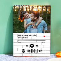 Personalised Colors Building Brick With Spotify Code Custom Photo Block Brick Puzzles Gifts For Couple