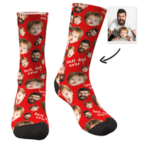 Custom Face Socks To The Best Dad 3D Preview