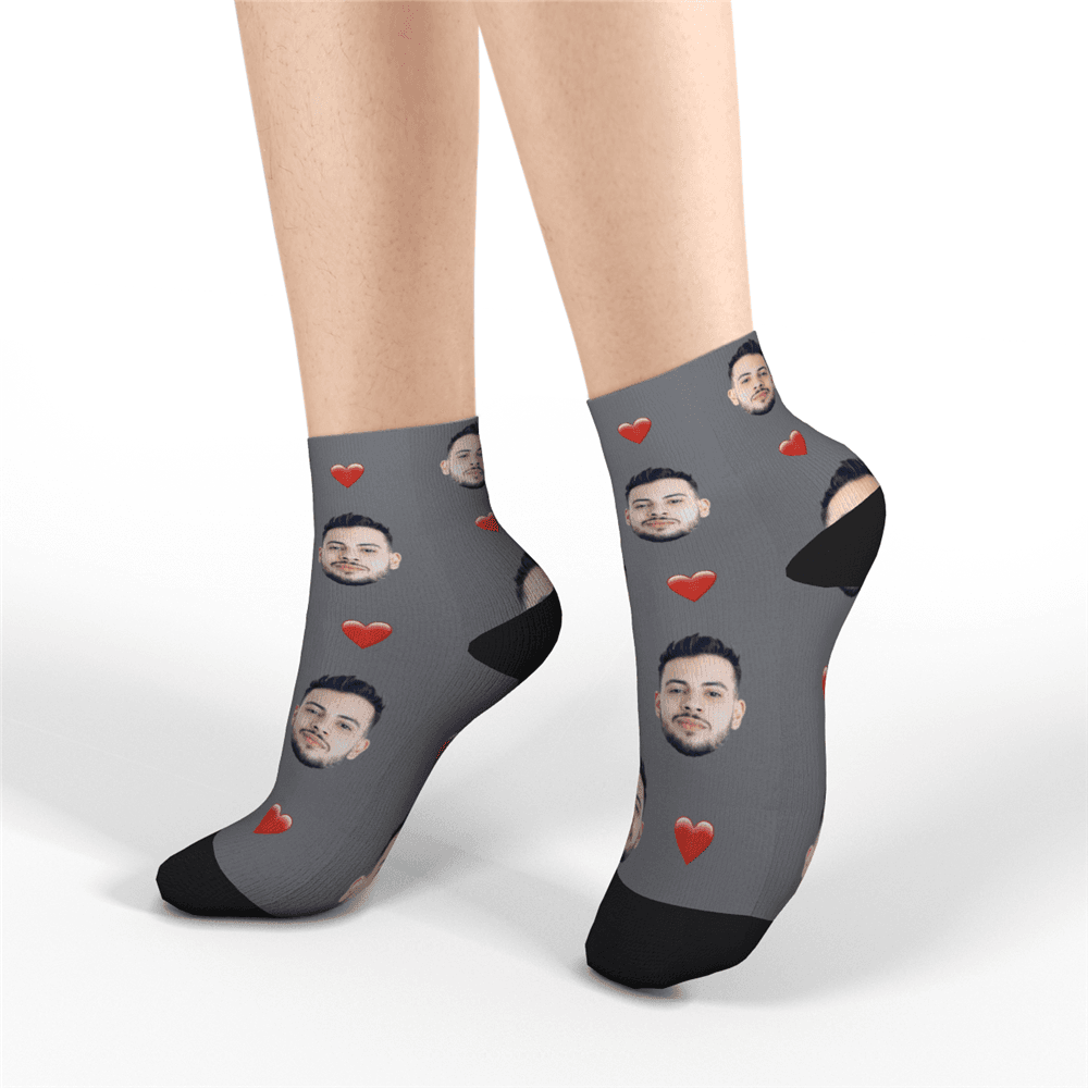 Custom Short Socks Heart