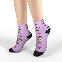 Custom Short Socks Heart