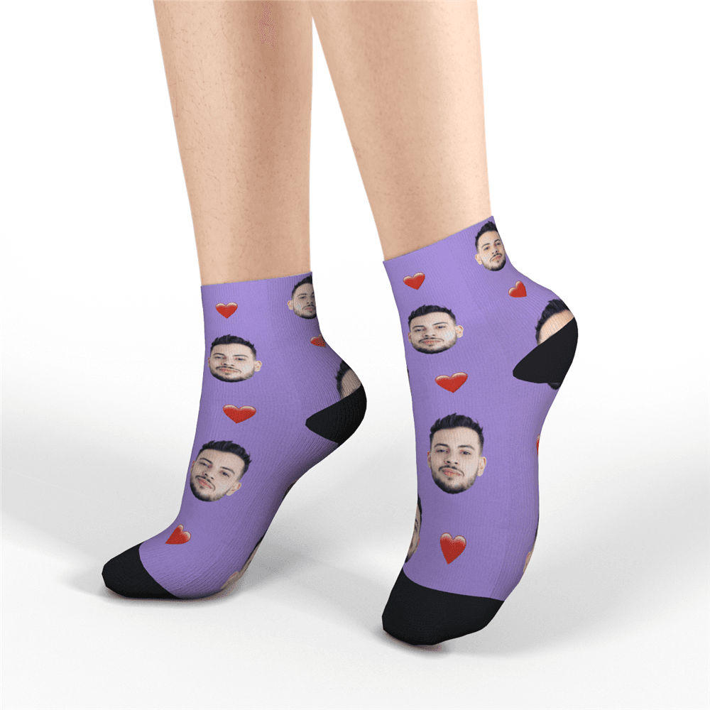 Custom Short Socks Heart