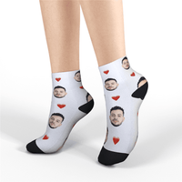 Custom Short Socks Heart