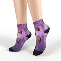 Custom Short Socks - Galaxy