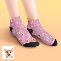 Custom Low cut Ankle Socks Dog