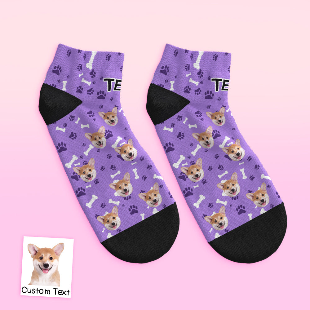 Custom Low cut Ankle Socks Dog