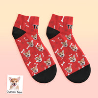 Custom Low cut Ankle Socks Dog