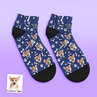 Custom Low cut Ankle Socks Dog