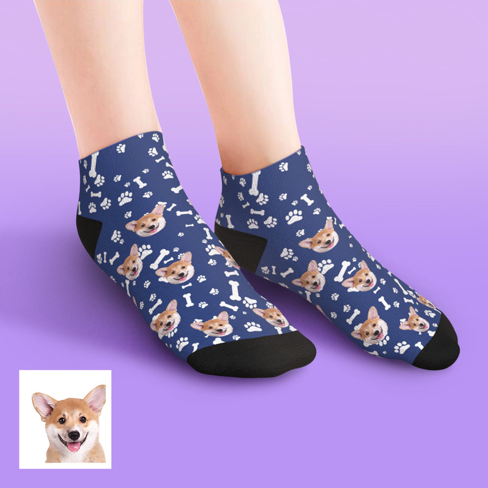 Custom Low cut Ankle Socks Dog