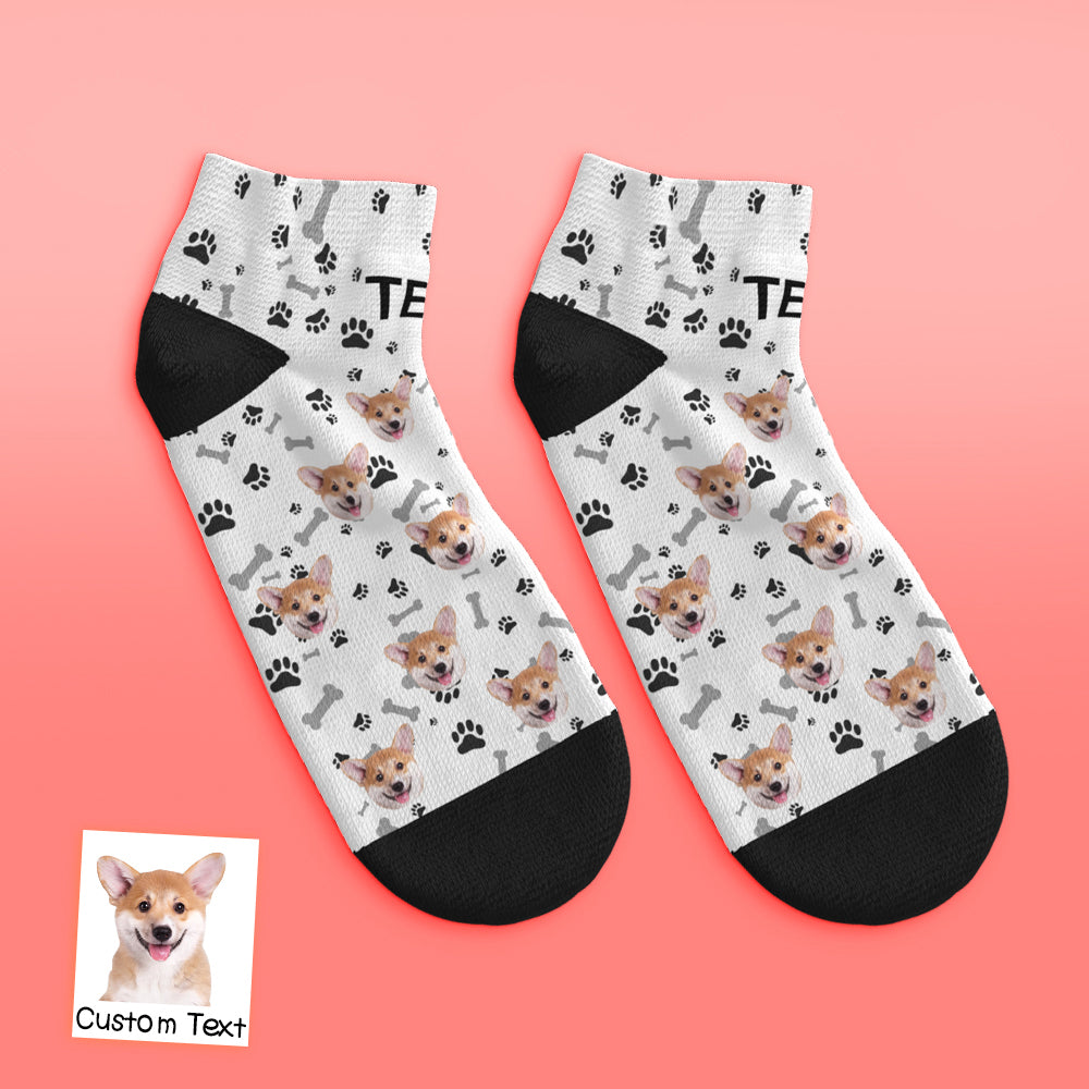 Custom Low cut Ankle Socks Dog