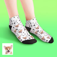 Custom Low cut Ankle Socks Dog